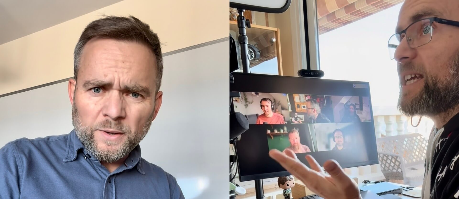Two Michaels walk into an office… and argue if virtual meetings are real!